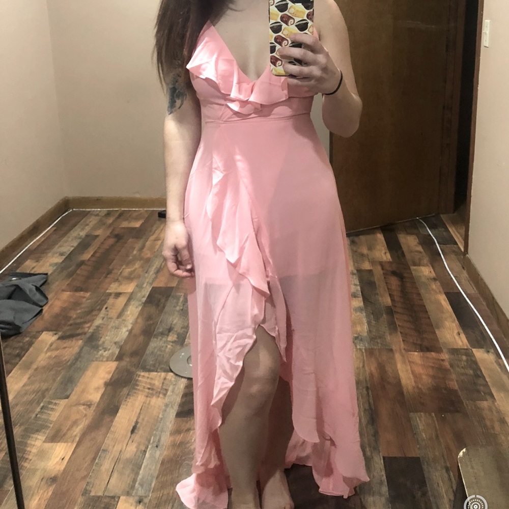 Pink lily NWOT high low maxi dress *make offer*